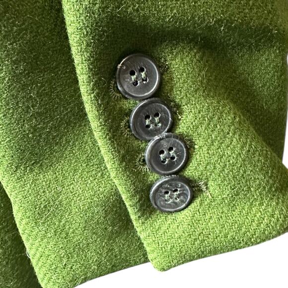 Thakoon Green Single Breasted Wool Coat M - Picture 9 of 10